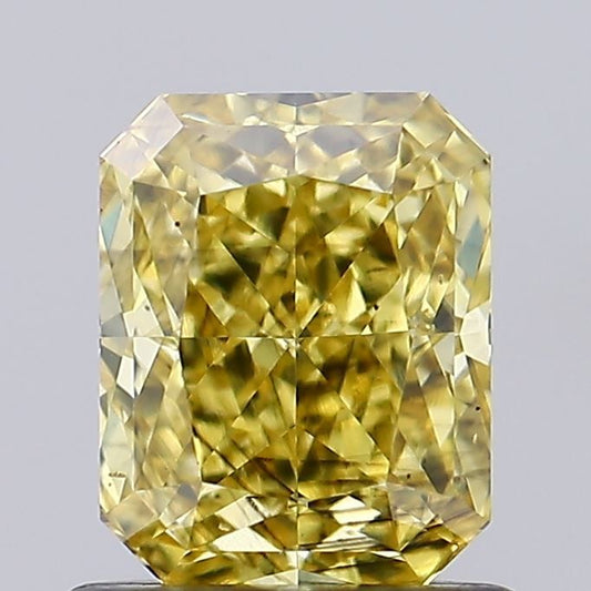 Lab-Grown Radiant Diamond - 1.08 Carats, Fancy Intense Yellow Color, SI1 Clarity - Certified by IGI - Report Number: LG629437852