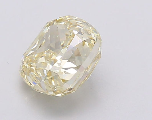 Lab-Grown Cushion Diamond - 2.52 Carats, Fancy Intense Yellow Color, VVS2 Clarity - Certified by IGI - Report Number: LG602390141
