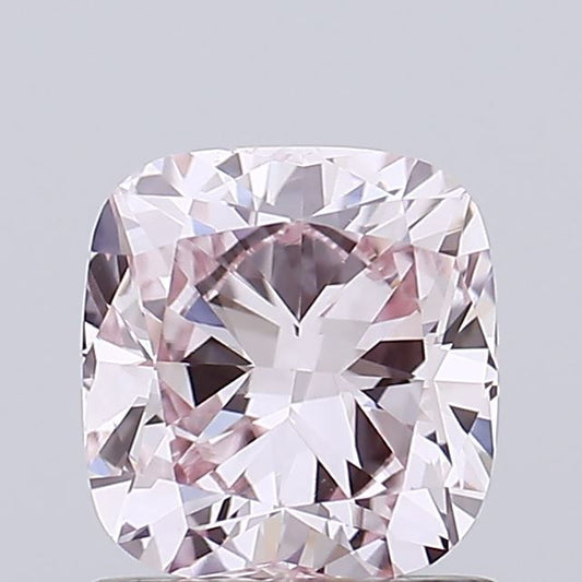 Lab-Grown Cushion Diamond - 1.02 Carats, Light Pink Color, VS1 Clarity - Certified by IGI - Report Number: LG673415325