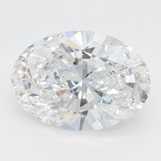 Lab-Grown Oval Diamond - 2.45 Carats, D Color, VVS1 Clarity - Certified by IGI - Report Number: LG668432137