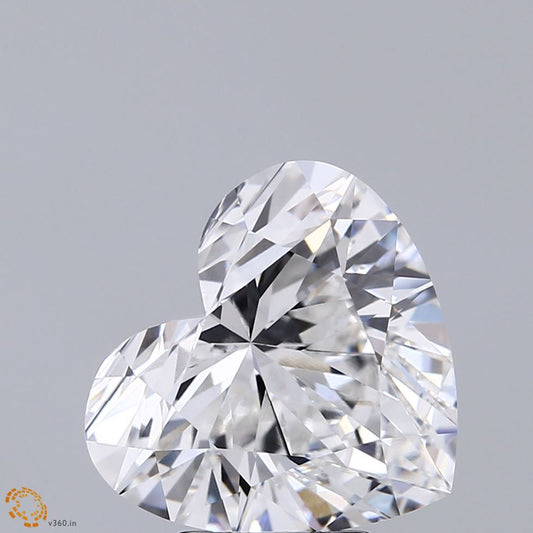 Lab-Grown Heart Diamond - 5.08 Carats, E Color, VVS2 Clarity - Certified by IGI - Report Number: LG674518660