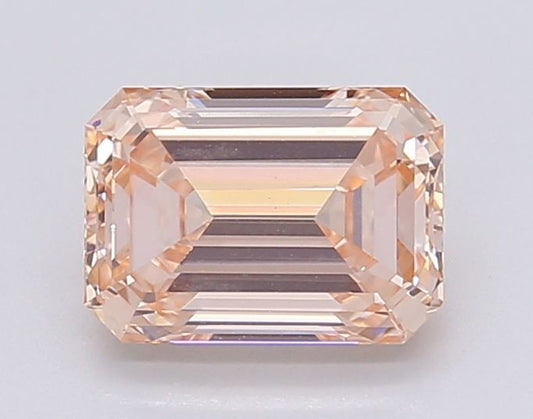 Lab-Grown Emerald Diamond - 1.49 Carats, Fancy Intense Pink Color, VVS2 Clarity - Certified by IGI - Report Number: LG595381274