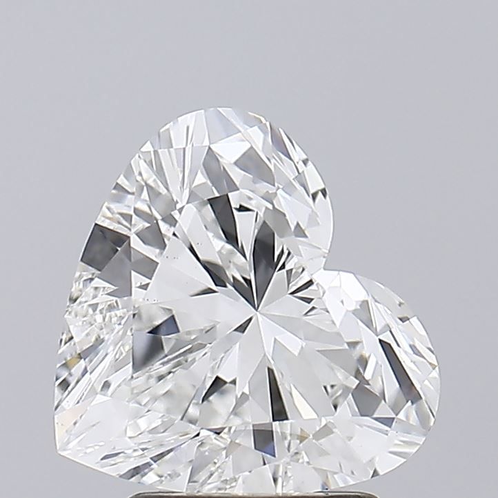Lab-Grown Heart Diamond - 2.56 Carats, E Color, VVS2 Clarity - Certified by IGI - Report Number: LG616410497