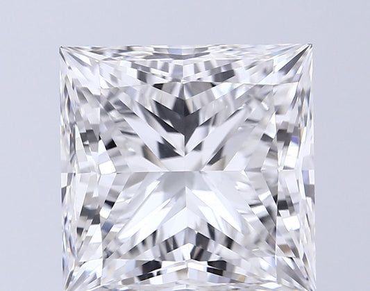 Lab-Grown Princess Diamond - 5.31 Carats, E Color, VS1 Clarity - Certified by IGI - Report Number: LG677566626