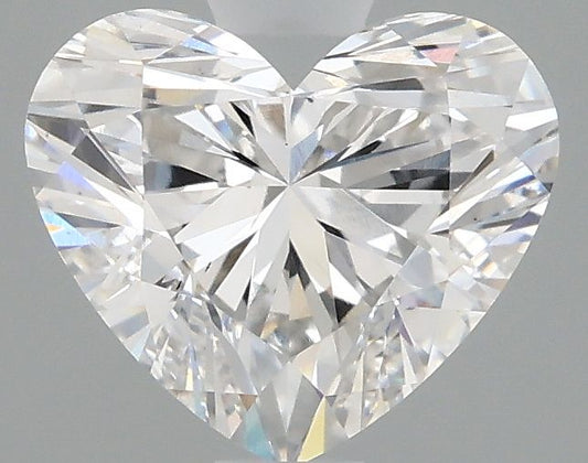 Lab-Grown Heart Diamond - 1.98 Carats, E Color, VS2 Clarity - Certified by IGI - Report Number: LG675576612