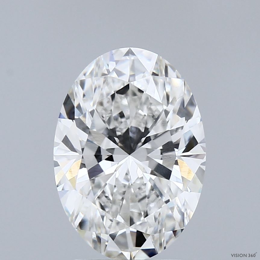 Lab-Grown Oval Diamond - 3.01 Carats, F Color, VVS2 Clarity - Certified by IGI - Report Number: LG696539745