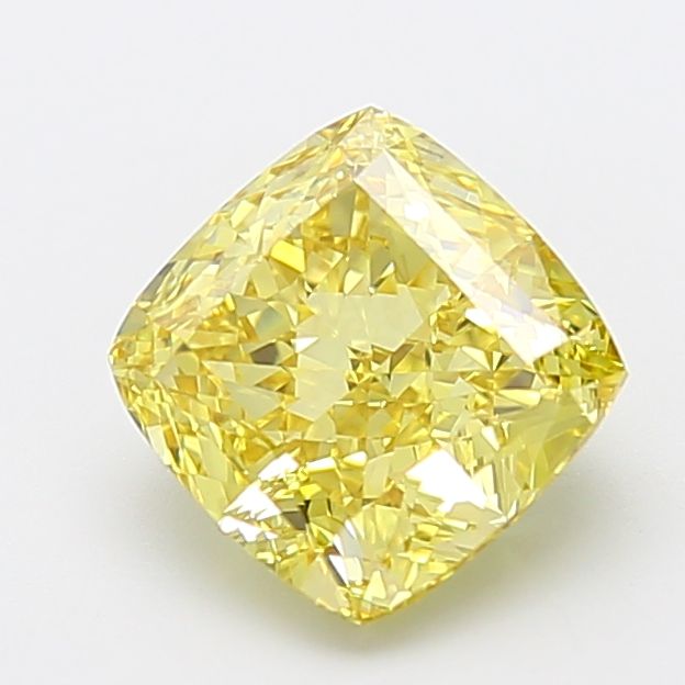 Cushion Modified 3.15ct Fancy Intense Yellow VS2 - Cut • IGI • LG800669276