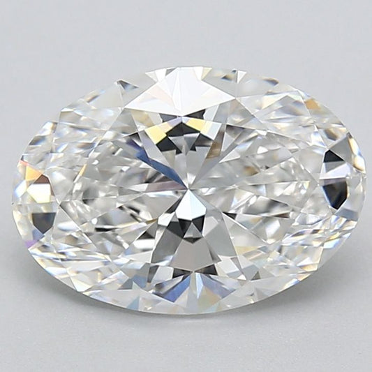 Lab-Grown Oval Diamond - 3.04 Carats, E Color, VVS2 Clarity - Certified by IGI - Report Number: LG717525688