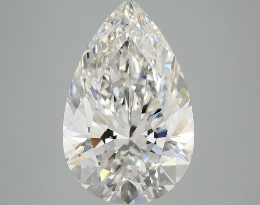 Lab-Grown Pear Diamond - 4.94 Carats, F Color, VS2 Clarity - Certified by IGI - Report Number: LG671480323