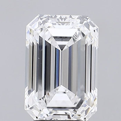Lab-Grown Emerald Diamond - 3.52 Carats, D Color, VVS2 Clarity - Certified by IGI - Report Number: LG667433869