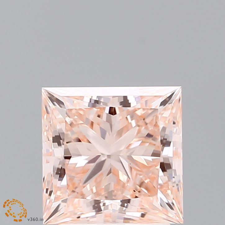 Lab-Grown Princess Diamond - 2.5 Carats, Fancy Intense Pink Color, VS1 Clarity - Certified by IGI - Report Number: LG626489290