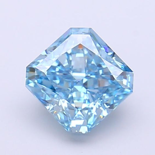 Square Radiant 1.3ct Fancy Vivid Blue VVS2 - Cut • IGI • LG794616786