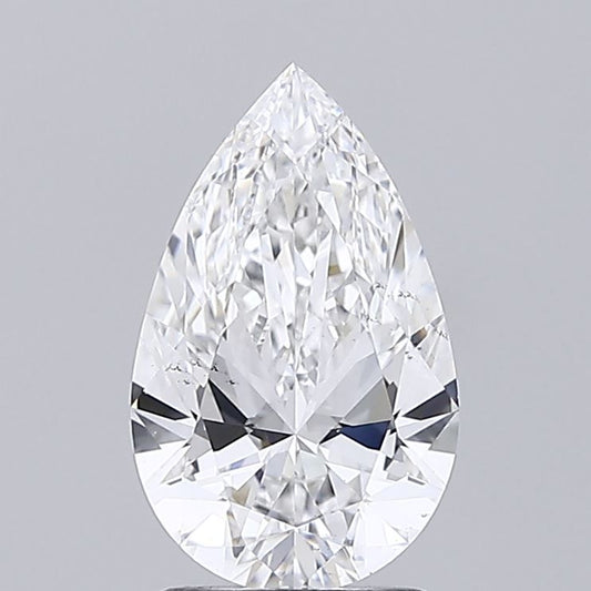 Lab-Grown Pear Diamond - 2.01 Carats, E Color, VS2 Clarity - Certified by IGI - Report Number: LG683578690