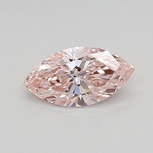 Lab-Grown Marquise Diamond - 0.44 Carats, Fancy Intense Pink Color, VS1 Clarity - Certified by IGI - Report Number: LG683527387