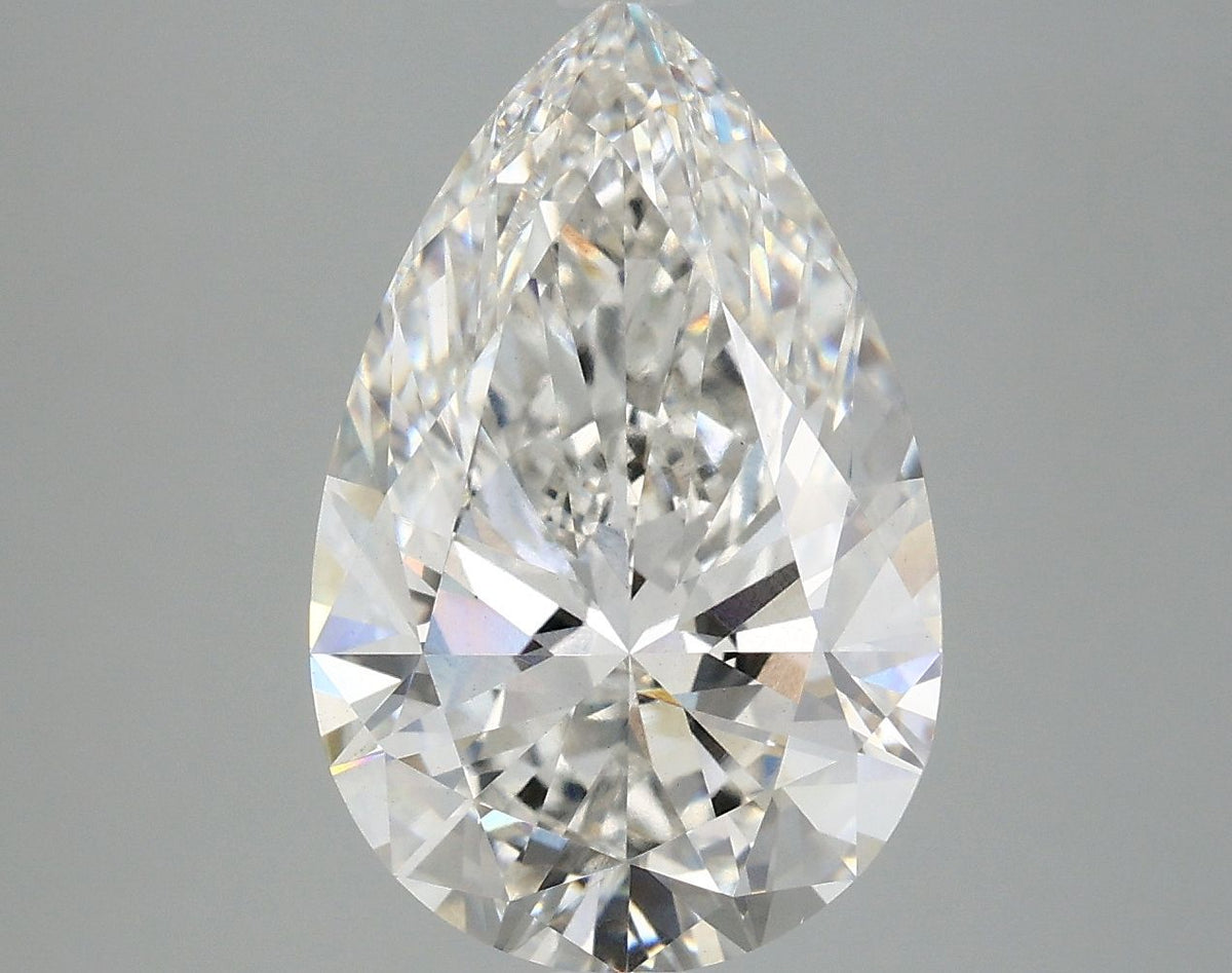 Lab-Grown Pear Diamond - 5.09 Carats, F Color, VS2 Clarity - Certified by IGI - Report Number: LG671451638