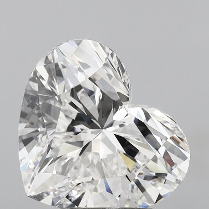 Lab-Grown Heart Diamond - 2.55 Carats, E Color, VS1 Clarity - Certified by IGI - Report Number: LG674524111