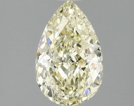 Lab-Grown Pear Diamond - 1.48 Carats, Fancy Intense Yellow Color, VVS2 Clarity - Certified by IGI - Report Number: LG691579376