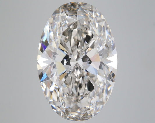 Lab-Grown Oval Diamond - 8.28 Carats, Fancy Brownish Yellow Color, VS1 Clarity - Certified by IGI - Report Number: LG588345093