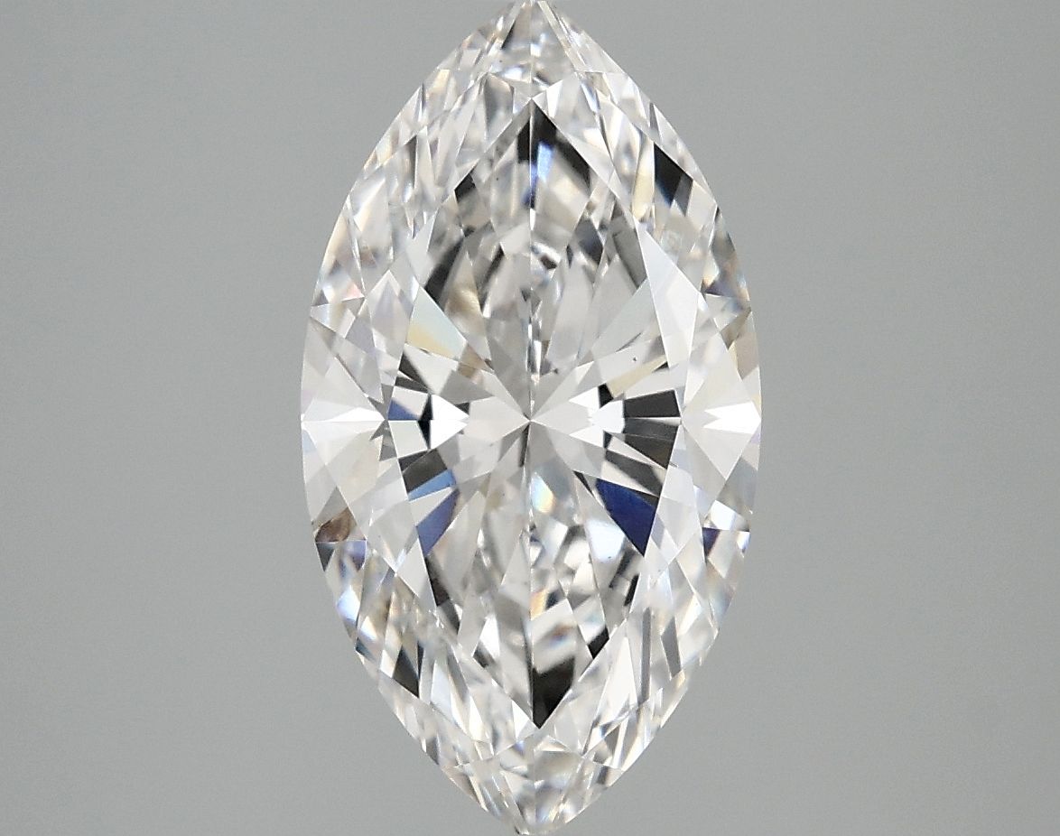 Lab-Grown Marquise Diamond - 2.98 Carats, F Color, VS1 Clarity - Certified by IGI - Report Number: LG717555583
