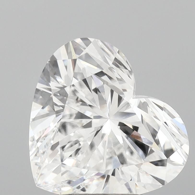 Lab-Grown Heart Diamond - 3.06 Carats, E Color, VVS2 Clarity - Certified by IGI - Report Number: LG689569739