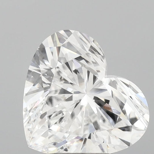 Lab-Grown Heart Diamond - 3.06 Carats, E Color, VVS2 Clarity - Certified by IGI - Report Number: LG689569739