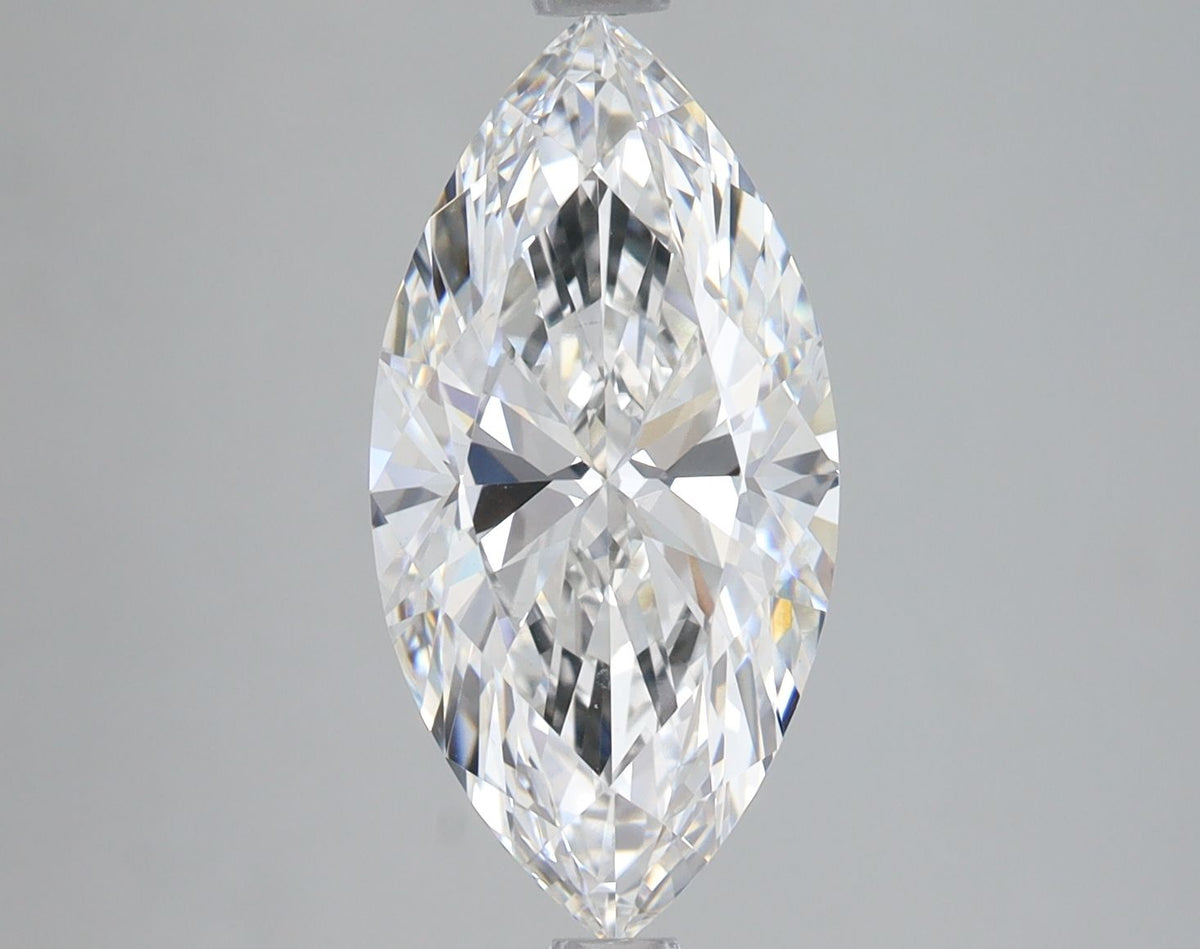 Lab-Grown Marquise Diamond - 3.47 Carats, F Color, VS1 Clarity - Certified by IGI - Report Number: LG687523295