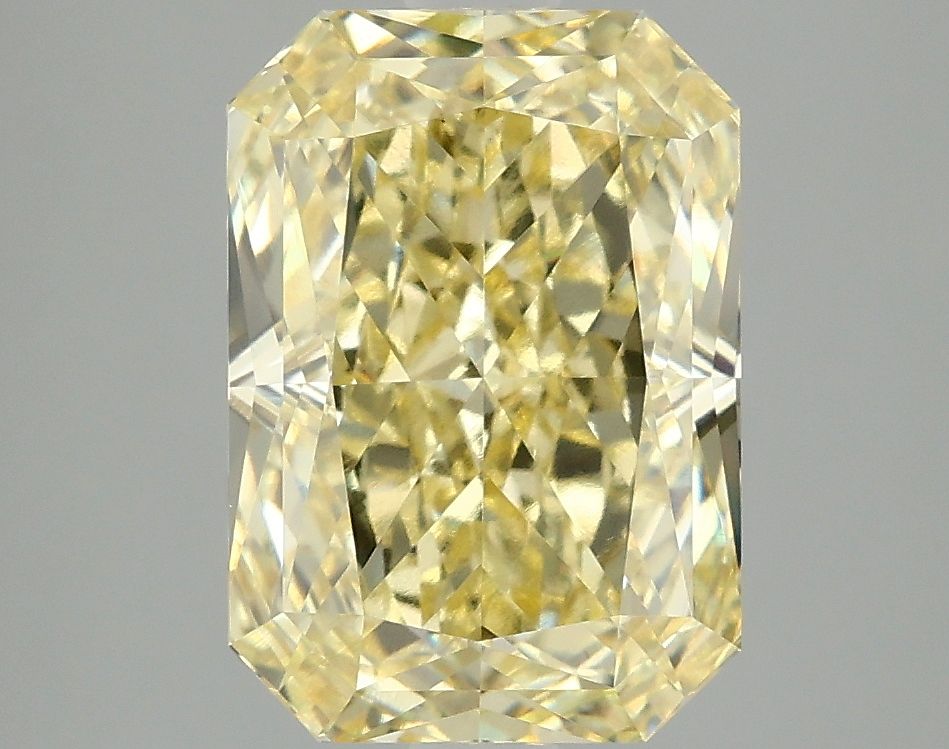 Lab-Grown Radiant Diamond - 4.09 Carats, Fancy Intense Yellow Color, VVS2 Clarity - Certified by IGI - Report Number: LG675599603