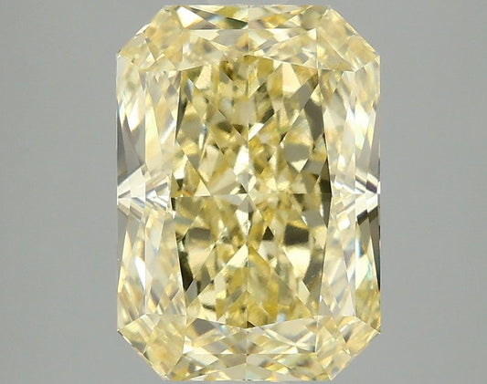 Lab-Grown Radiant Diamond - 4.09 Carats, Fancy Intense Yellow Color, VVS2 Clarity - Certified by IGI - Report Number: LG675599603