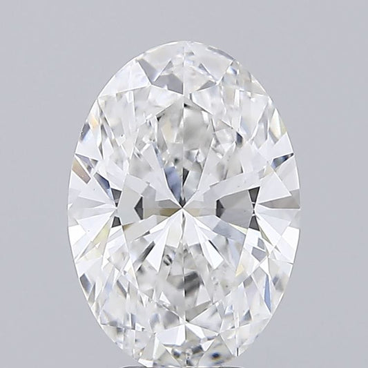 Lab-Grown Oval Diamond - 3.04 Carats, F Color, VS1 Clarity - Certified by IGI - Report Number: LG717514577