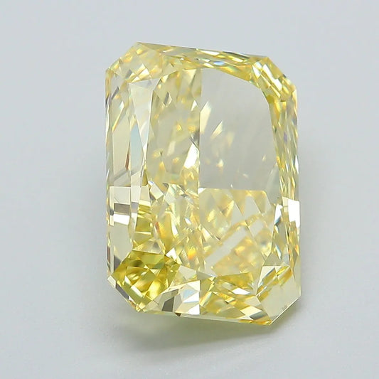 Diamant de laboratoire radiant de 6,01 ct (couleur jaune vif fantaisie, pureté VS1, certifié IGI)