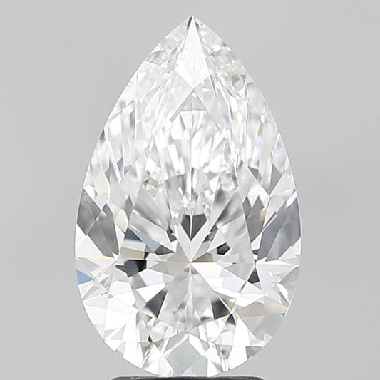 Lab-Grown Pear Diamond - 3.51 Carats, D Color, VVS2 Clarity - Certified by IGI - Report Number: LG674560947