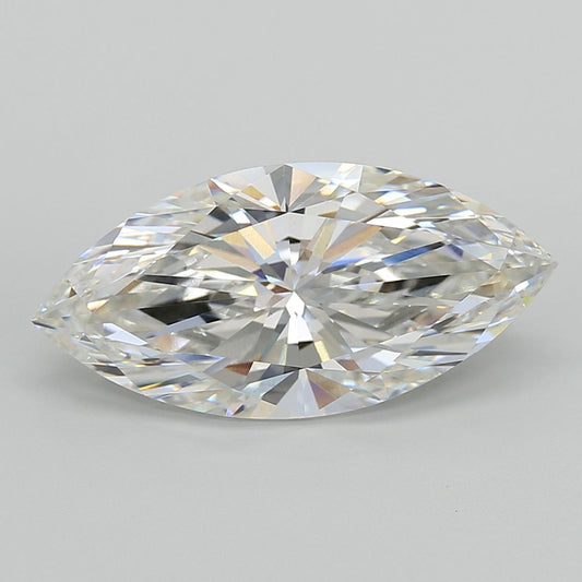 Lab-Grown Marquise Diamond - 7.23 Carats, F Color, VS1 Clarity - Certified by IGI - Report Number: LG654414283