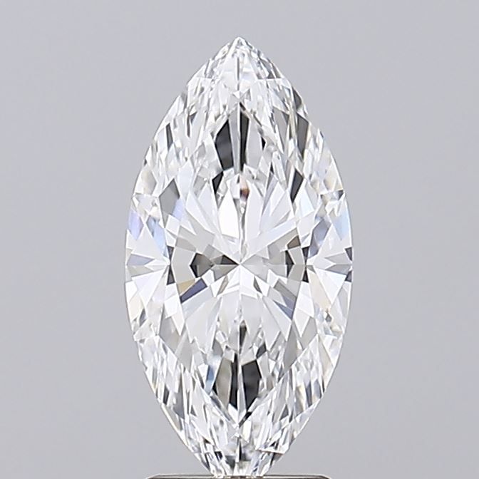 Lab-Grown Marquise Diamond - 2.53 Carats, D Color, VVS2 Clarity - Certified by GIA - Report Number: 1529420079