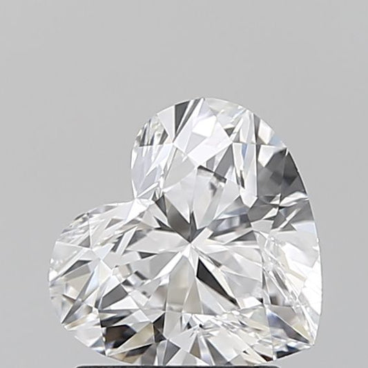 Lab-Grown Heart Diamond - 1.51 Carats, D Color, VVS2 Clarity - Certified by IGI - Report Number: LG621457202