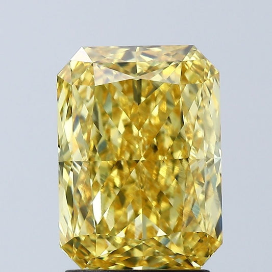 Lab-Grown Radiant Diamond - 2.56 Carats, Fancy Vivid Yellow Color, VVS2 Clarity - Certified by IGI - Report Number: LG671489196