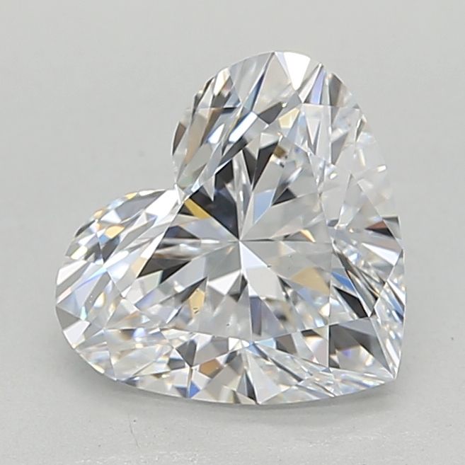 Lab-Grown Heart Diamond - 1.5 Carats, D Color, VVS2 Clarity - Certified by IGI - Report Number: LG654413517