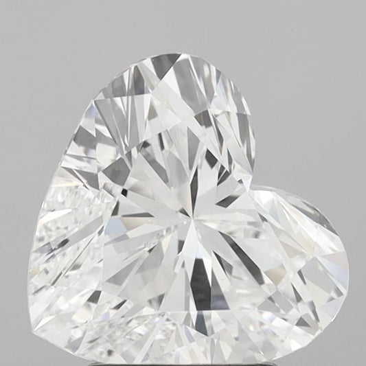 Lab-Grown Heart Diamond - 2.5 Carats, D Color, VS2 Clarity - Certified by IGI - Report Number: LG693517495