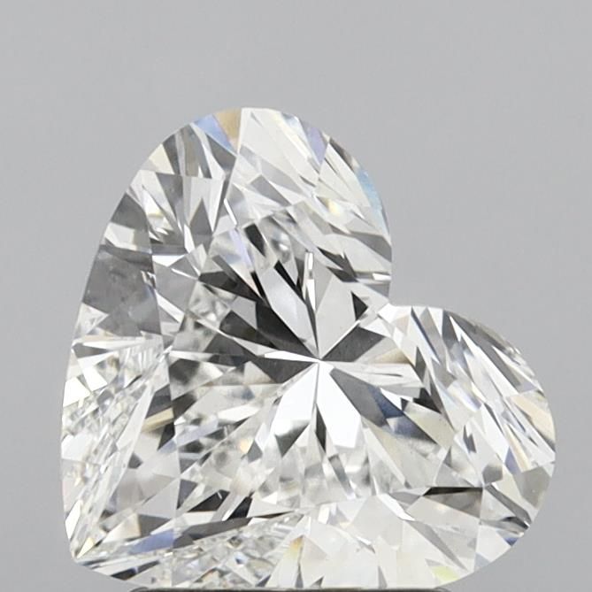 Lab-Grown Heart Diamond - 2.47 Carats, F Color, VS1 Clarity - Certified by IGI - Report Number: LG637467636