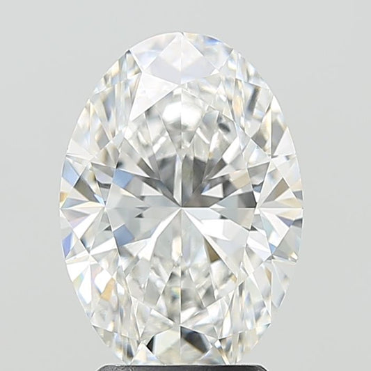 Lab-Grown Oval Diamond - 3.01 Carats, F Color, VVS2 Clarity - Certified by IGI - Report Number: LG677508008