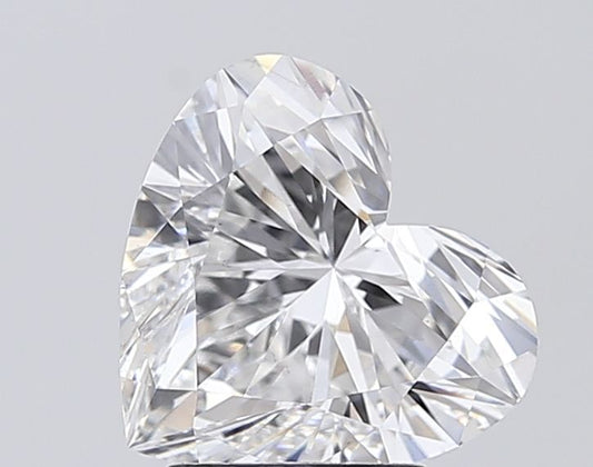 Lab-Grown Heart Diamond - 3.02 Carats, E Color, VS2 Clarity - Certified by IGI - Report Number: LG696538585