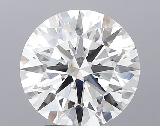 Lab-Grown Round Diamond - 3.51 Carats, E Color, VVS2 Clarity - Certified by GIA - Report Number: 7511667698
