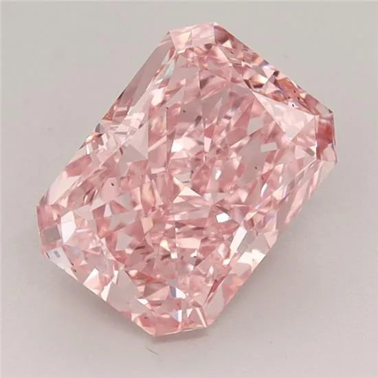 2.10ct Radiant Lab Grown Diamond (Colour Fancy Vivid Pink, Clarity VS2, IGI Certified)