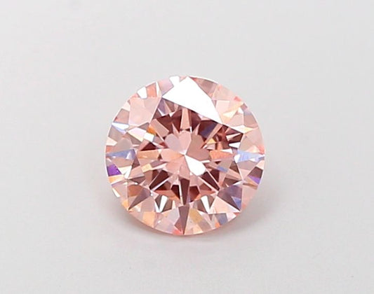 Lab-Grown Round Diamond - 1.02 Carats, Fancy Intense Pink Color, VS2 Clarity - Certified by IGI - Report Number: LG687508075