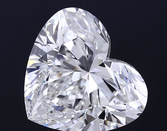 Lab-Grown Heart Diamond - 6.01 Carats, E Color, VVS2 Clarity - Certified by IGI - Report Number: LG712554185