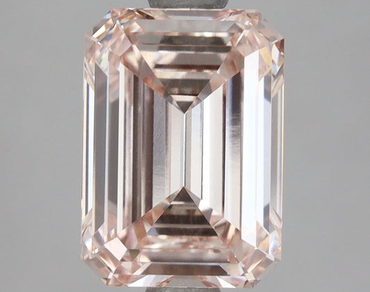 Lab-Grown Emerald Diamond - 2.52 Carats, Fancy Pink Color, VS1 Clarity - Certified by IGI - Report Number: LG645409512