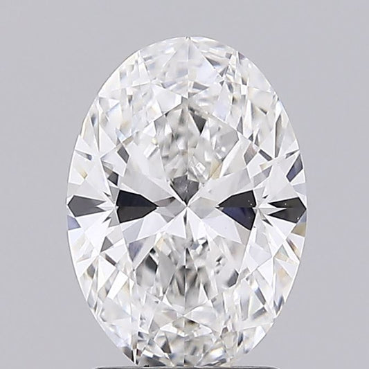 Lab-Grown Oval Diamond - 2.01 Carats, F Color, VVS2 Clarity - Certified by IGI - Report Number: LG694576226