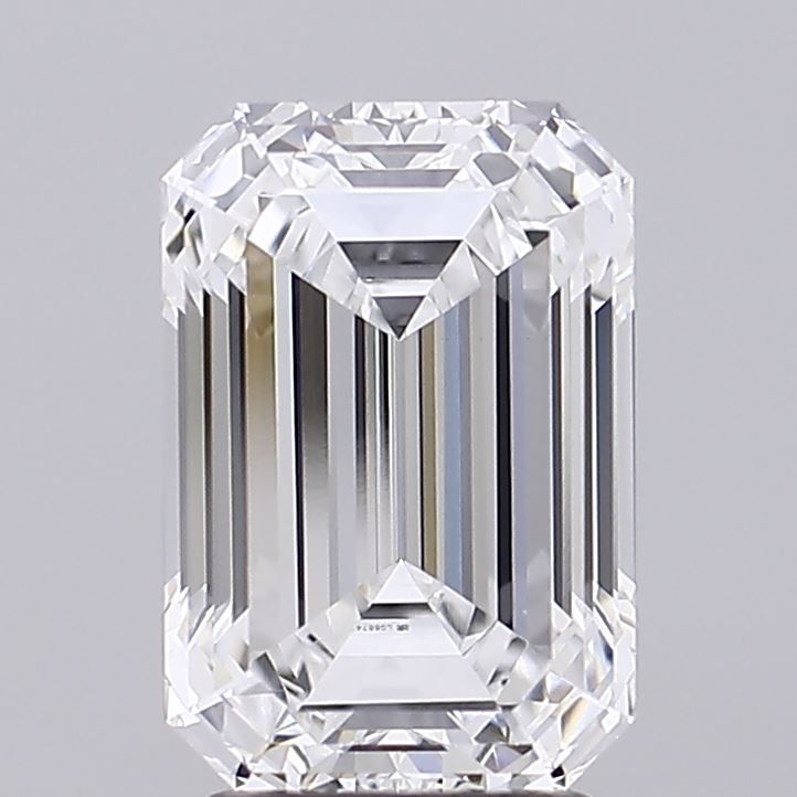 Lab-Grown Emerald Diamond - 3.52 Carats, D Color, VVS2 Clarity - Certified by IGI - Report Number: LG667433869