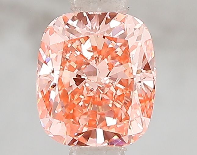 Lab-Grown Cushion Diamond - 1.01 Carats, Fancy Vivid Pink Color, VS2 Clarity - Certified by IGI - Report Number: LG671493188