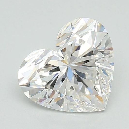 Lab-Grown Heart Diamond - 2.06 Carats, F Color, VVS2 Clarity - Certified by IGI - Report Number: LG717526199
