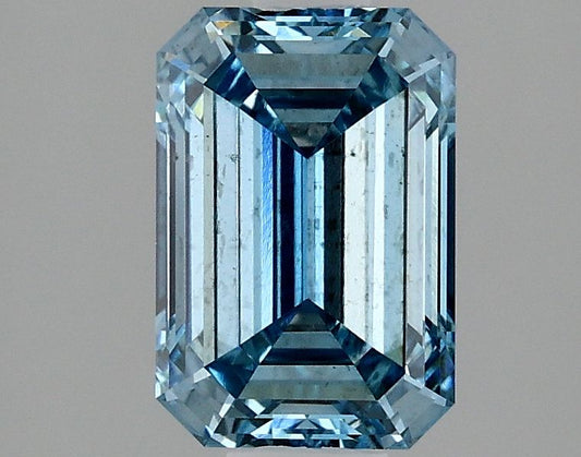 Lab-Grown Emerald Diamond - 1.95 Carats, Fancy Vivid Blue Color, VS1 Clarity - Certified by IGI - Report Number: LG634428221